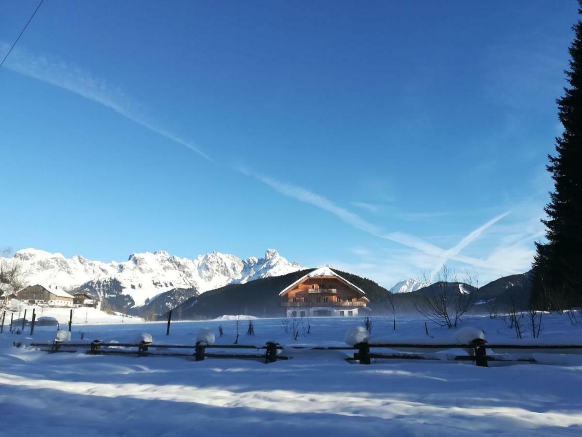 Helle Ferienwohnung Saunahaus Annaberg im Lammertal Exterior foto